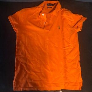 Polo orange collar shirt